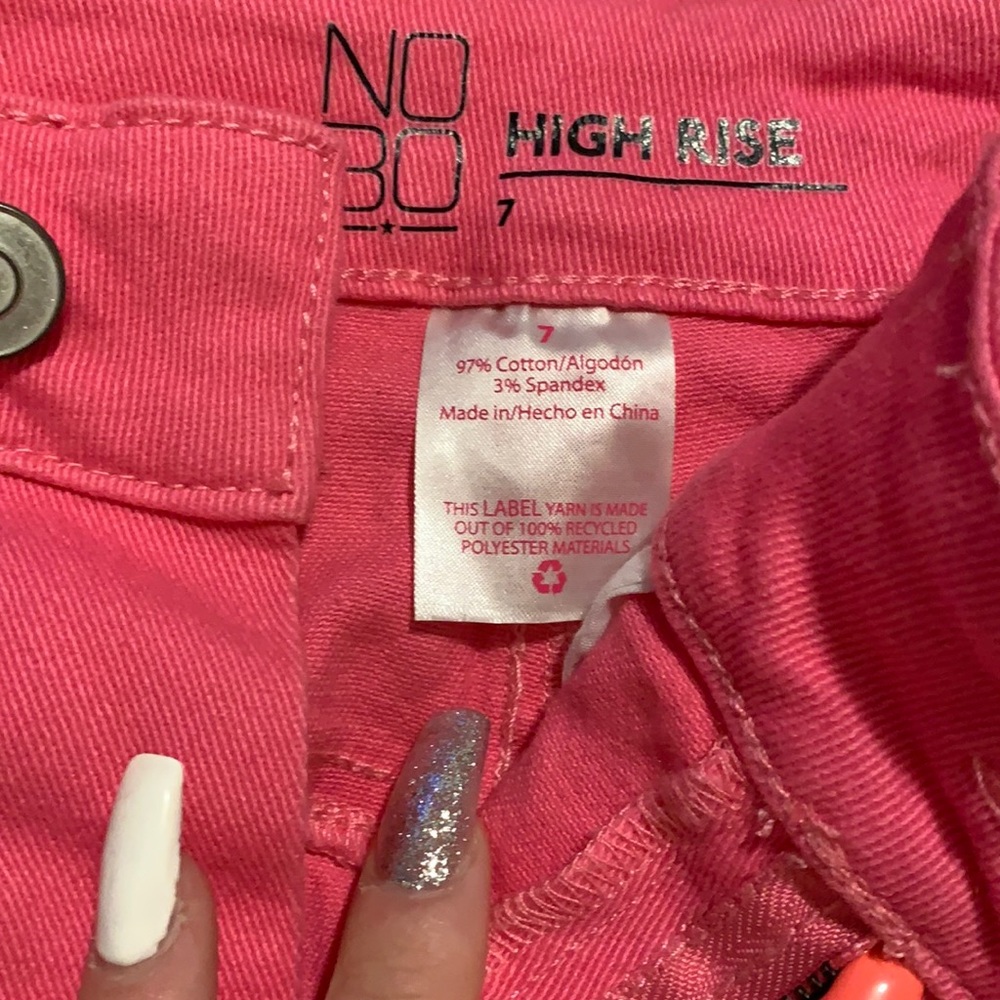 Bright pink shorts !